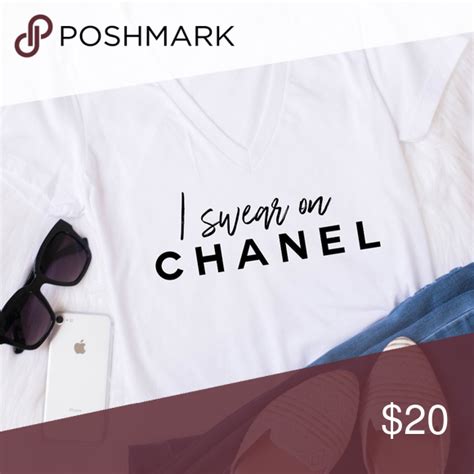 i swear on chanel t shirt|I swear on Chanel – Le Posh Pooch.